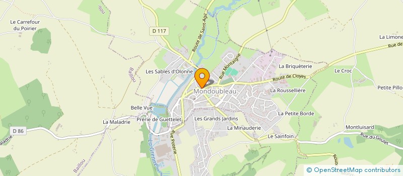 localisation de l'entreprise MONSIEUR GERARD MOLUSSON  MONDOUBLEAU