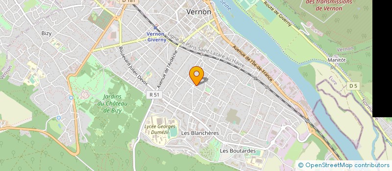 localisation de l'entreprise MONSIEUR GERARD MONFERRER  VERNON