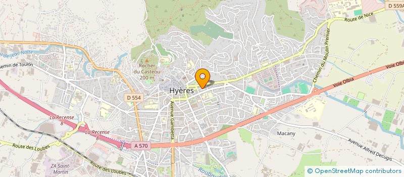 localisation de l'entreprise MONSIEUR GERARD MONNERAUD à HYERES