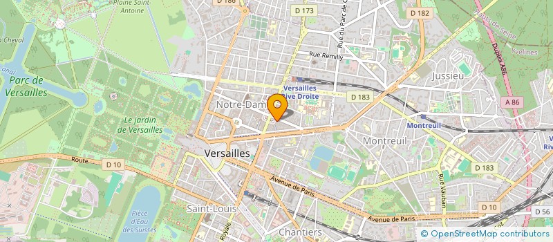 localisation de l'entreprise MONSIEUR GERARD MONNIER à VERSAILLES