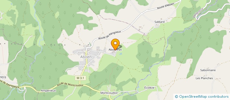 localisation de l'entreprise MONSIEUR GERARD MONTCEL  ABOEN