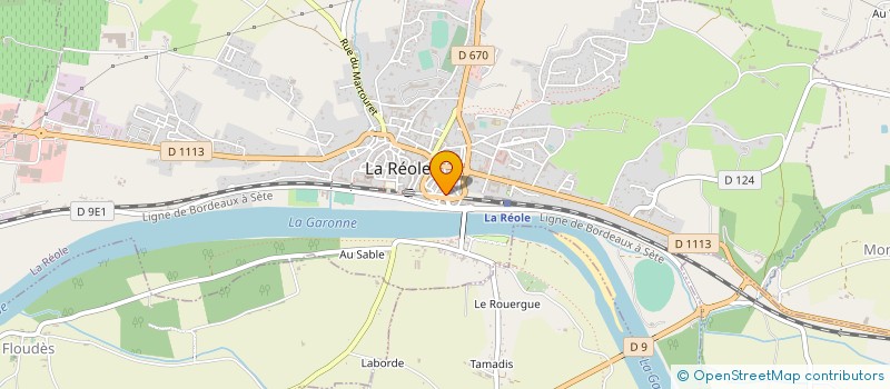 localisation de l'entreprise MONSIEUR GERARD MONTEAU à LA REOLE