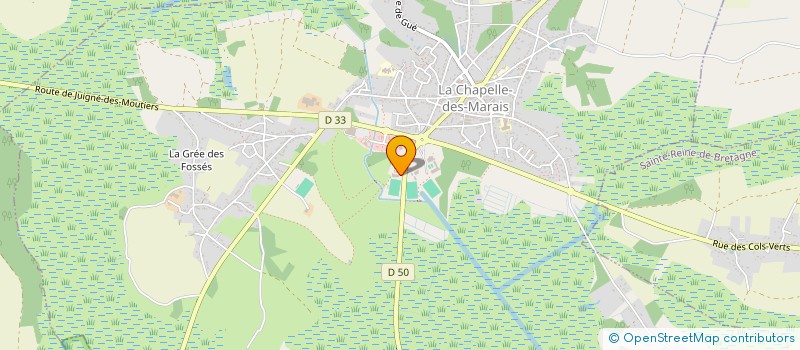 localisation de l'entreprise MONSIEUR GERARD MONTFORT  LA CHAPELLE-DES-MARAIS