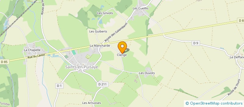 localisation de l'entreprise MONSIEUR GERARD MOREAU à SAINTS-EN-PUISAYE