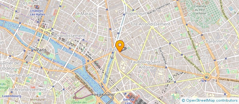 localisation de l'entreprise MONSIEUR GERARD MOREAU  PARIS 11