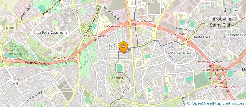 localisation de l'entreprise MONSIEUR GERARD MORIN à CAEN