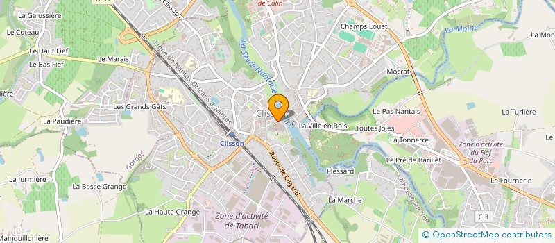 localisation de l'entreprise MONSIEUR GERARD MORIN  CLISSON