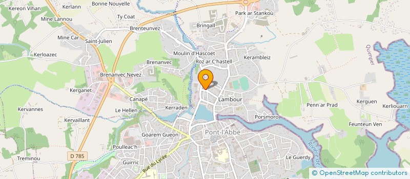 localisation de l'entreprise MONSIEUR GERARD MOSLE à PONT-L'ABBE