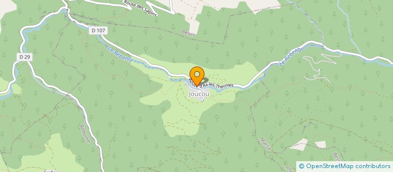 localisation de l'entreprise MONSIEUR GERARD MOUCHARD  BELFORT-SUR-REBENTY