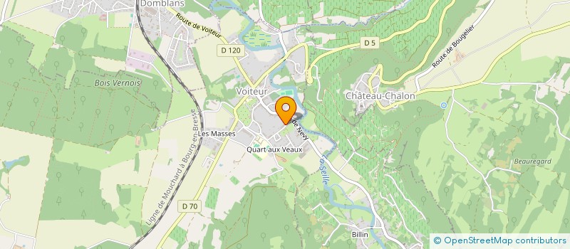 localisation de l'entreprise MONSIEUR GERARD MOUILLARD  VOITEUR