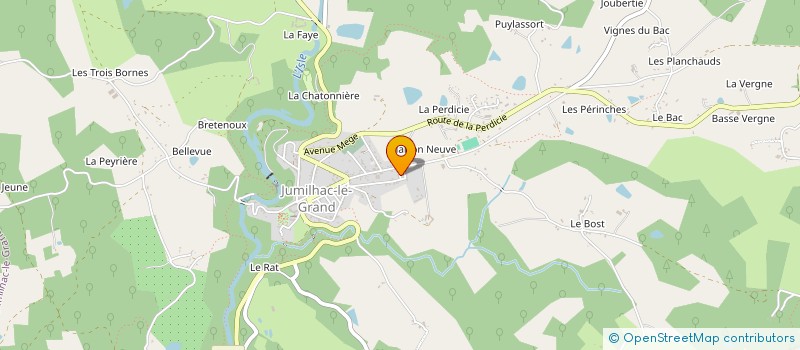 localisation de l'entreprise MONSIEUR GERARD MOULIN à JUMILHAC-LE-GRAND