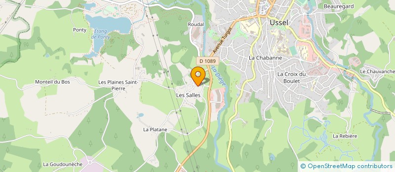 localisation de l'entreprise MONSIEUR GERARD MOULINOUX à USSEL