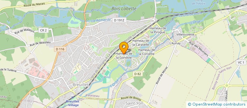 localisation de l'entreprise MONSIEUR GERARD MULLER  BREUILLET