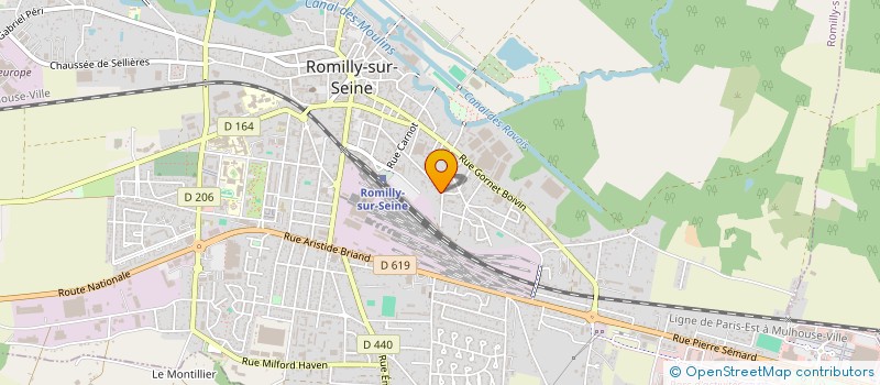 localisation de l'entreprise MONSIEUR GERARD MUNIER à ROMILLY-SUR-SEINE