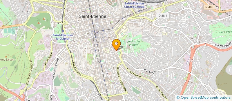 localisation de l'entreprise MONSIEUR GERARD MURAT  SAINT-ETIENNE