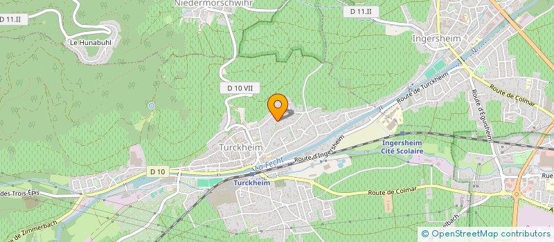 localisation de l'entreprise MONSIEUR GERARD MURE  TURCKHEIM
