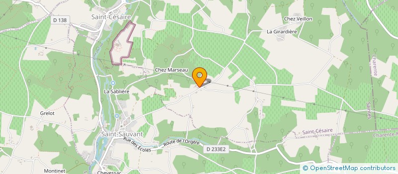 localisation de l'entreprise MONSIEUR GERARD NADAUD  SAINT-CESAIRE