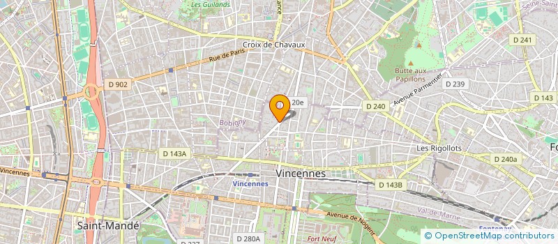 localisation de l'entreprise MONSIEUR GERARD NAKACH à VINCENNES