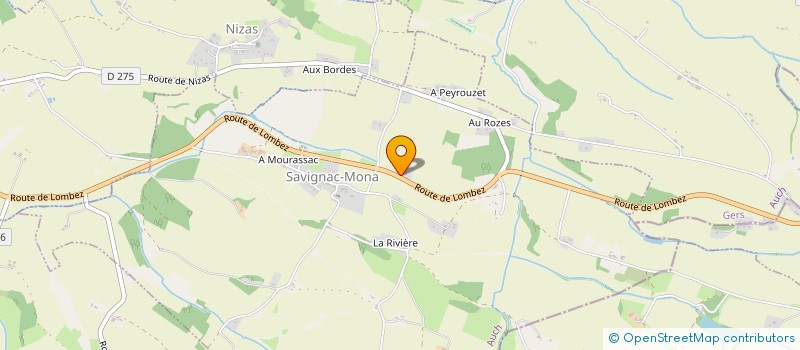 localisation de l'entreprise MONSIEUR GERARD NAMARTRE  SAVIGNAC-MONA