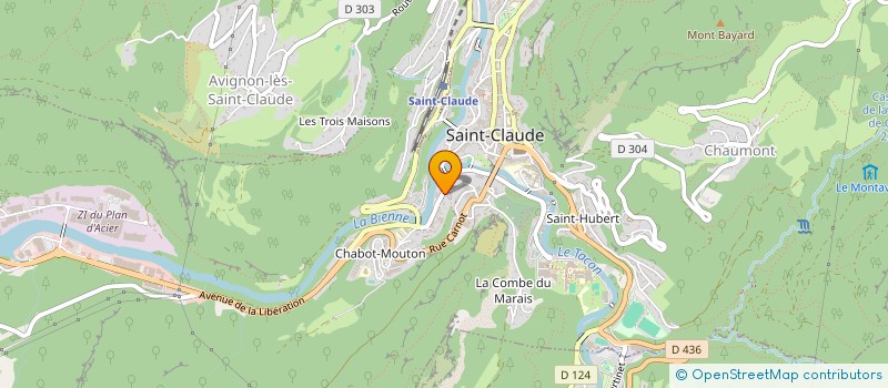 localisation de l'entreprise MONSIEUR GERARD NAULEAU  SAINT-CLAUDE