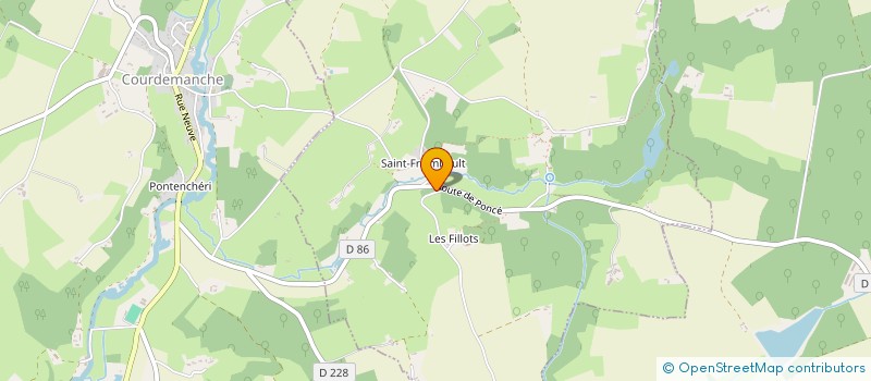 localisation de l'entreprise MONSIEUR GERARD NEAU  COURDEMANCHE