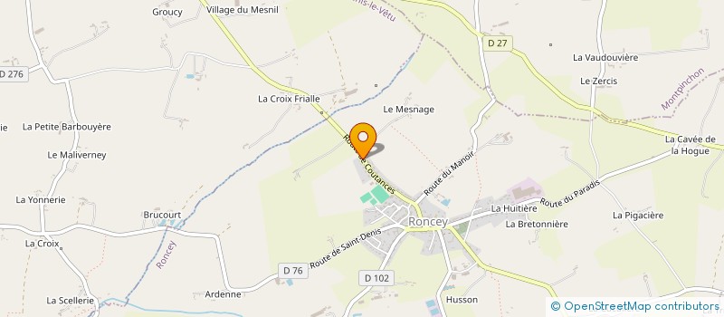 localisation de l'entreprise MONSIEUR GERARD NEE  RONCEY