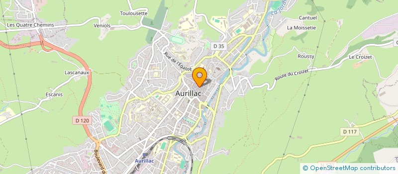 localisation de l'entreprise MONSIEUR GERARD NEIROTTI  AURILLAC