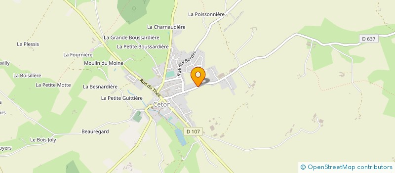 localisation de l'entreprise MONSIEUR GERARD NEVEU à CETON