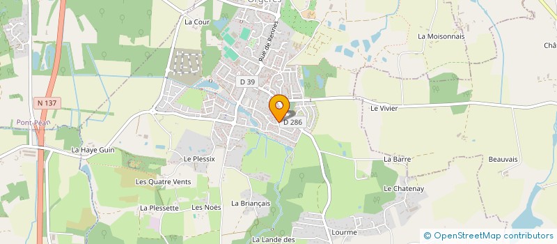 localisation de l'entreprise MONSIEUR GERARD NEVILLE à ORGERES