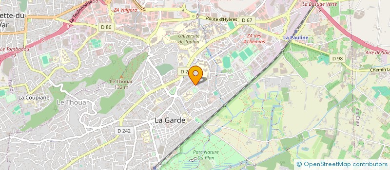 localisation de l'entreprise MONSIEUR GERARD NICOLAY  LA GARDE