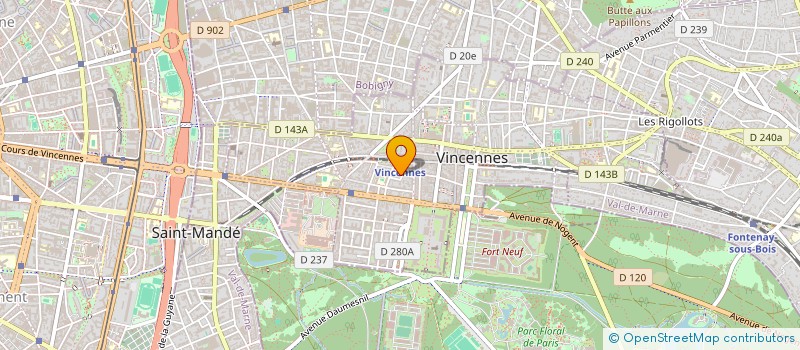 localisation de l'entreprise MONSIEUR GERARD NOGUEZ  VINCENNES