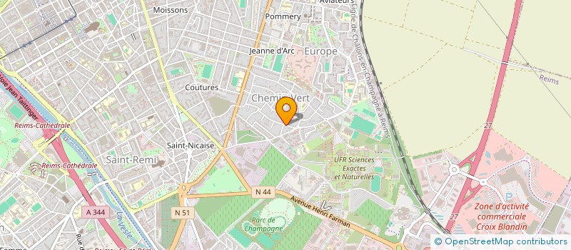 localisation de l'entreprise MONSIEUR GERARD NOIZET à REIMS