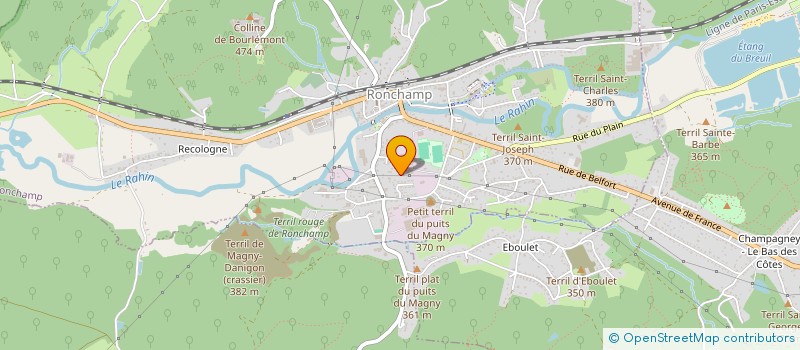 localisation de l'entreprise MONSIEUR GERARD NOLOT  RONCHAMP