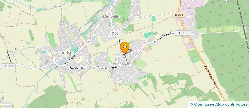 localisation de l'entreprise MONSIEUR GERARD NUSSBAUM  SCHLIERBACH