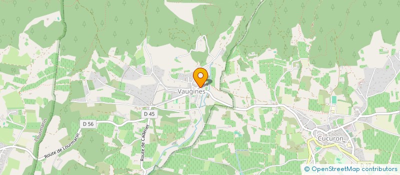 localisation de l'entreprise MONSIEUR GERARD OCCELLO  VAUGINES