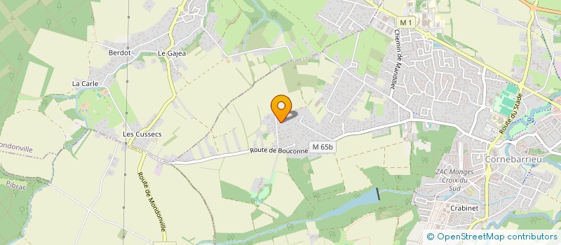 localisation de l'entreprise MONSIEUR GERARD OLIVA  CORNEBARRIEU