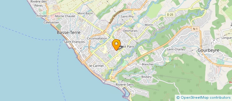 localisation de l'entreprise MONSIEUR GERARD OLIVARY à BASSE-TERRE