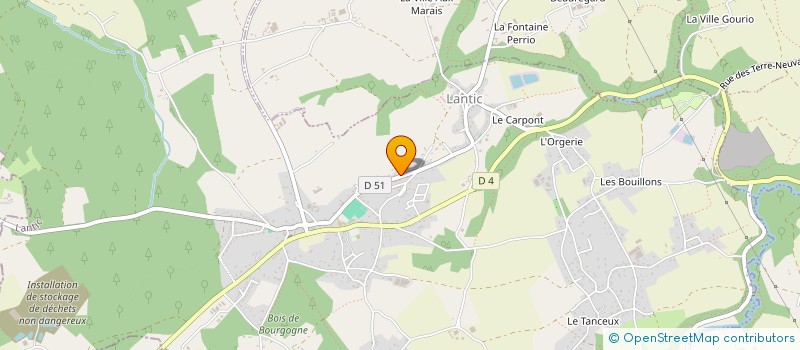 localisation de l'entreprise MONSIEUR GERARD OLIVIER  LANTIC