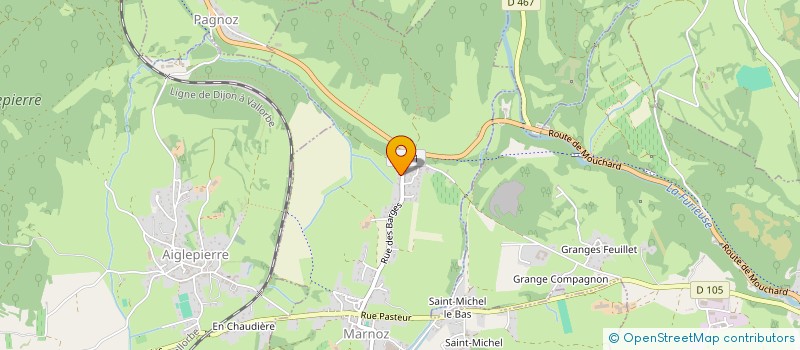 localisation de l'entreprise MONSIEUR GERARD OLIVIER  MARNOZ