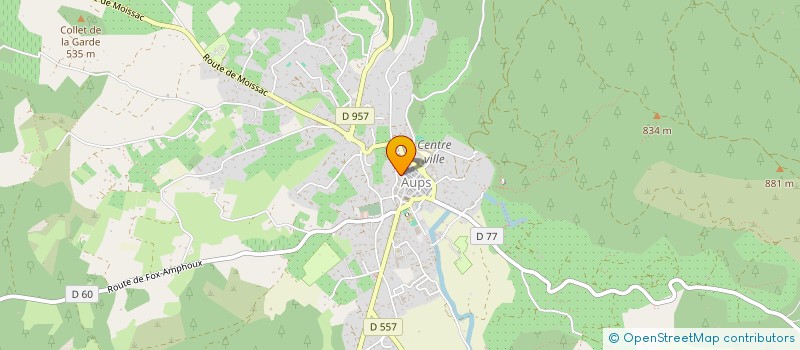 localisation de l'entreprise MONSIEUR GERARD ORCEL  AUPS