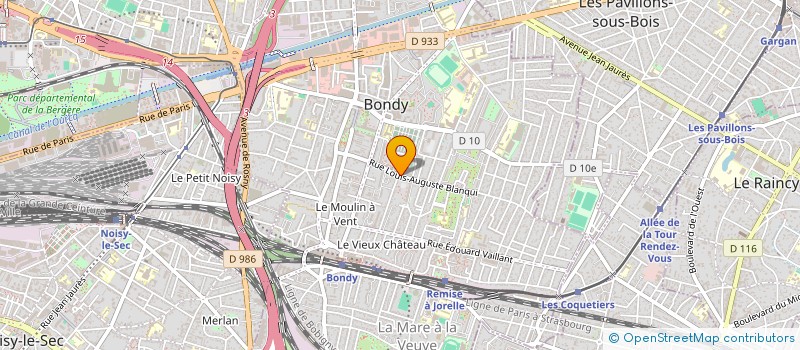 localisation de l'entreprise MONSIEUR GERARD ORION à BONDY