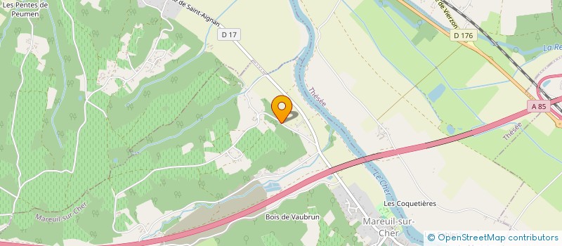 localisation de l'entreprise MONSIEUR GERARD OUDART  MAREUIL-SUR-CHER