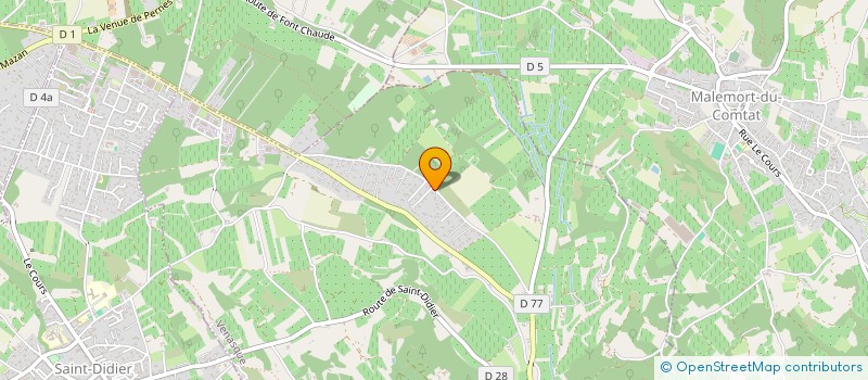 localisation de l'entreprise MONSIEUR GERARD OUVIER  VENASQUE