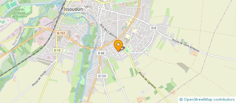 localisation de l'entreprise MONSIEUR GERARD OUVRAT à ISSOUDUN
