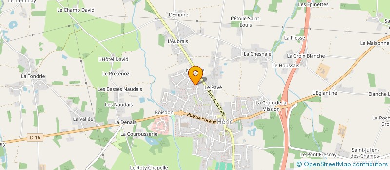 localisation de l'entreprise MONSIEUR GERARD PAGEAU à HERIC