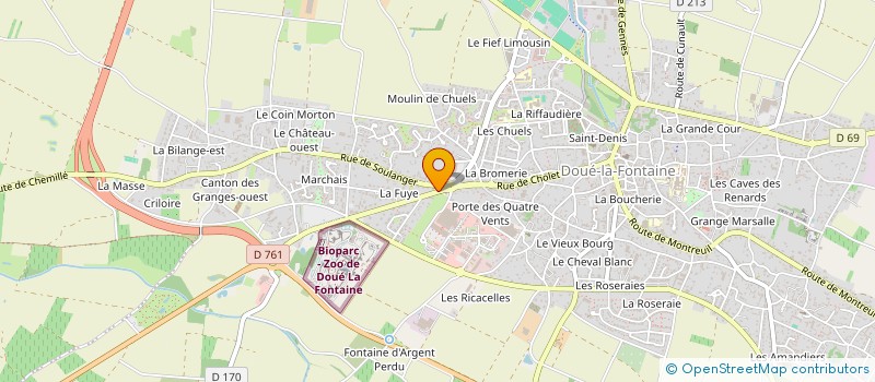 localisation de l'entreprise MONSIEUR GERARD PAIN à DOUE-EN-ANJOU