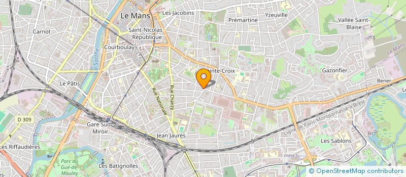 localisation de l'entreprise MONSIEUR GERARD PANHELLEUX à LE MANS