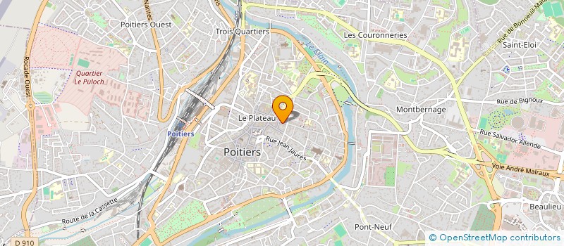 localisation de l'entreprise MONSIEUR GERARD PANNIE  POITIERS