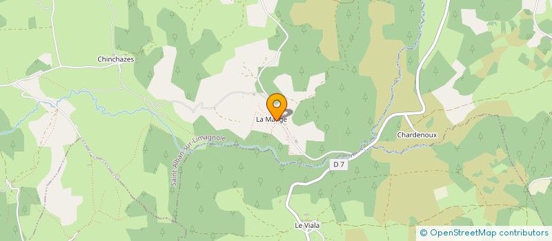 localisation de l'entreprise MONSIEUR GERARD PANTEL  SAINT-ALBAN-SUR-LIMAGNOLE