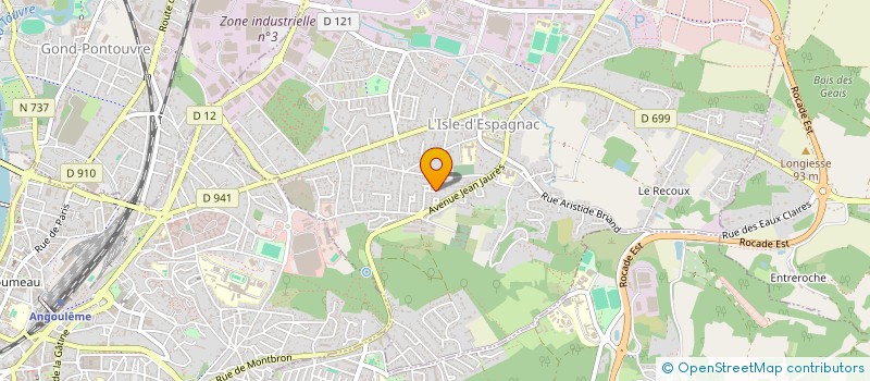 localisation de l'entreprise MONSIEUR GERARD PARTHONNAUD  L'ISLE-D'ESPAGNAC